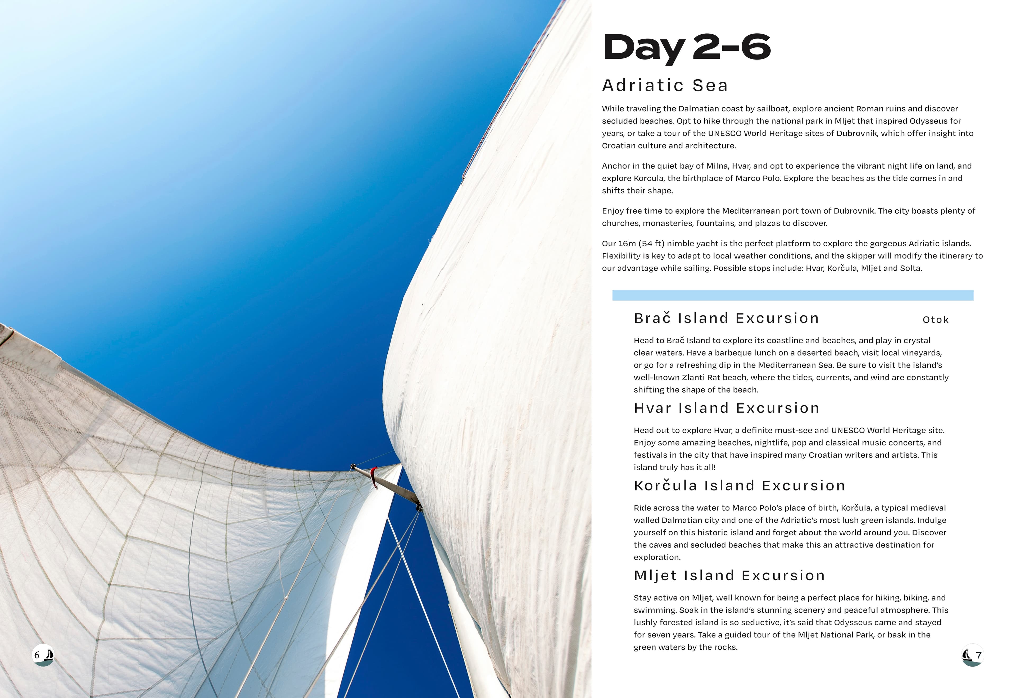 Sailing brochure preview